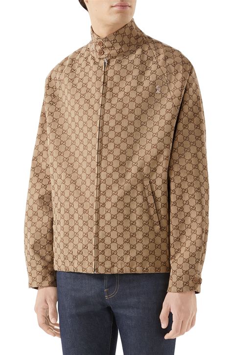 gucci gg bomber jacket|gucci men's denim trucker jacket.